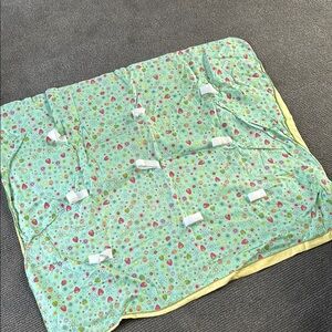 Colorful Baby Play Mat/Blanket with velcro hooks for toys